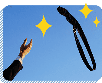 退職手続きが完了し喜んでいる画像